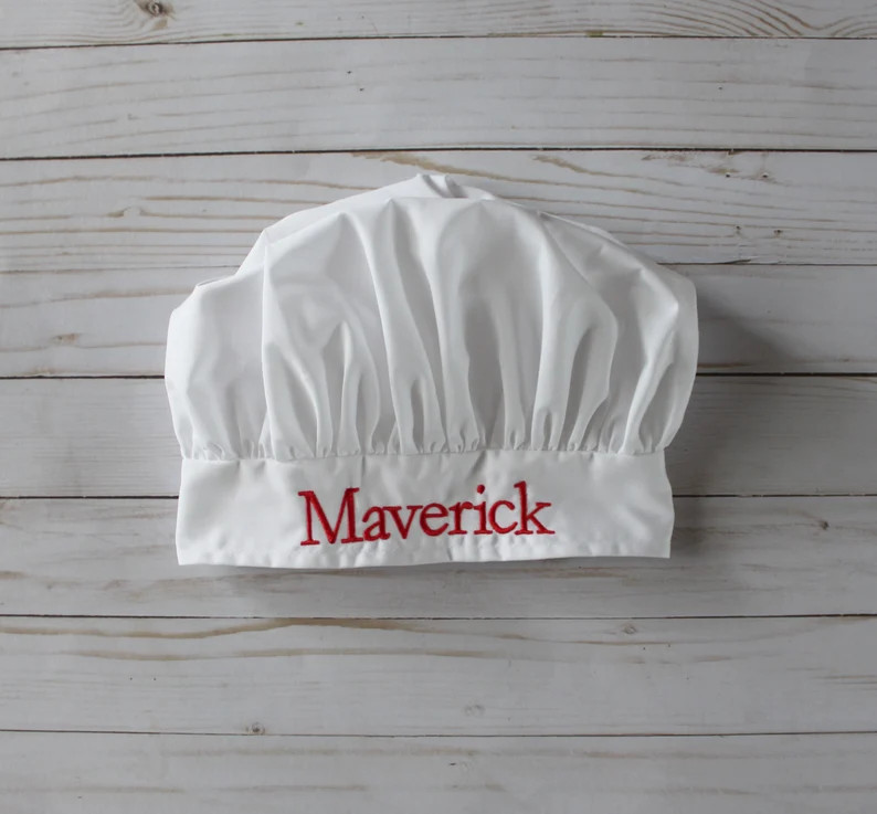 Personalized Kids Apron And Chef's Hat Set  - Embroidered Apron And Chef's Hat For Kids | Etsy (US)