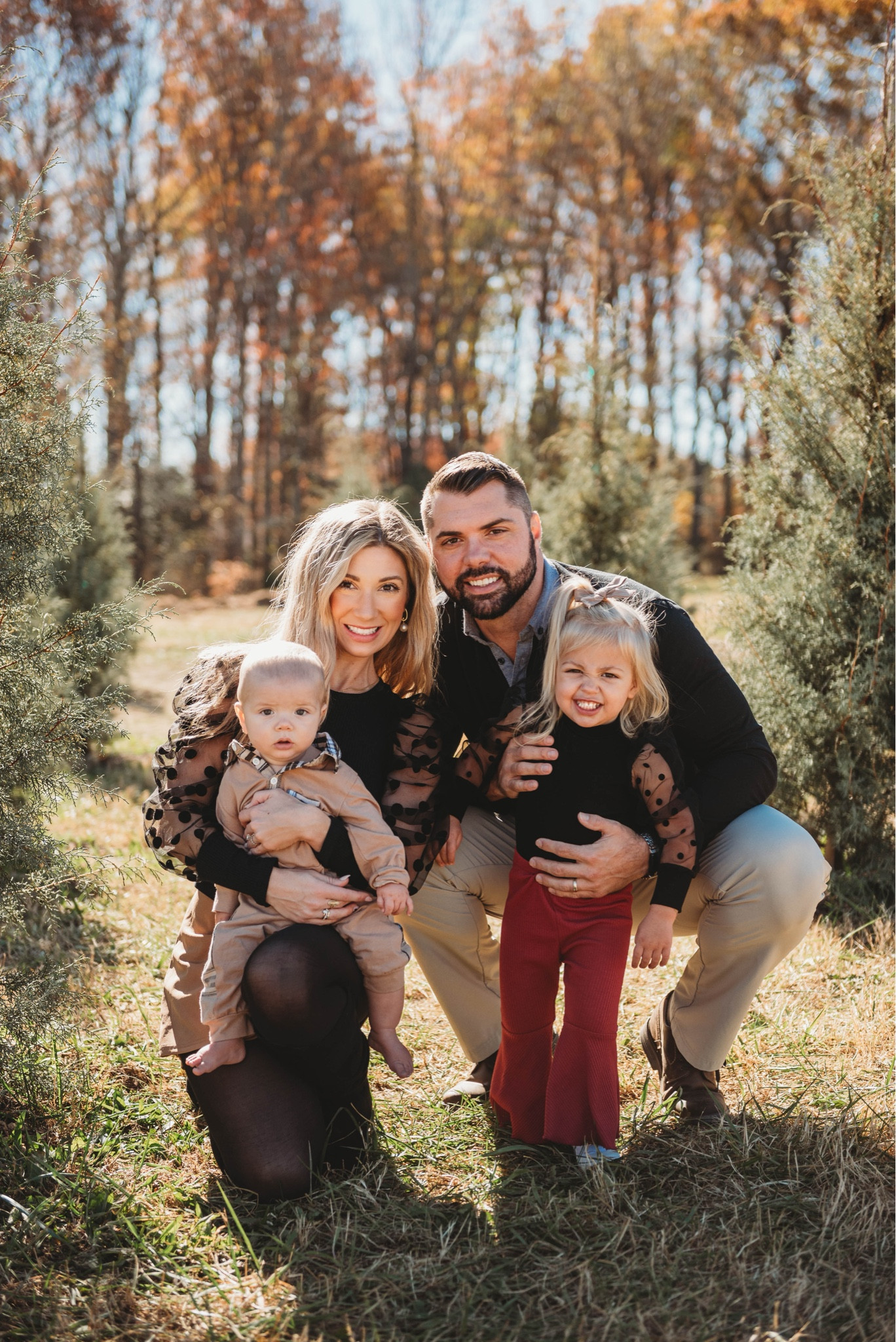 Christmas family photos! Linker our outfits 🤎 

The holiday season has officially begun. I couldn't find my son's exact so I linked similar options.

#LTKHoliday #LTKbaby #LTKkids