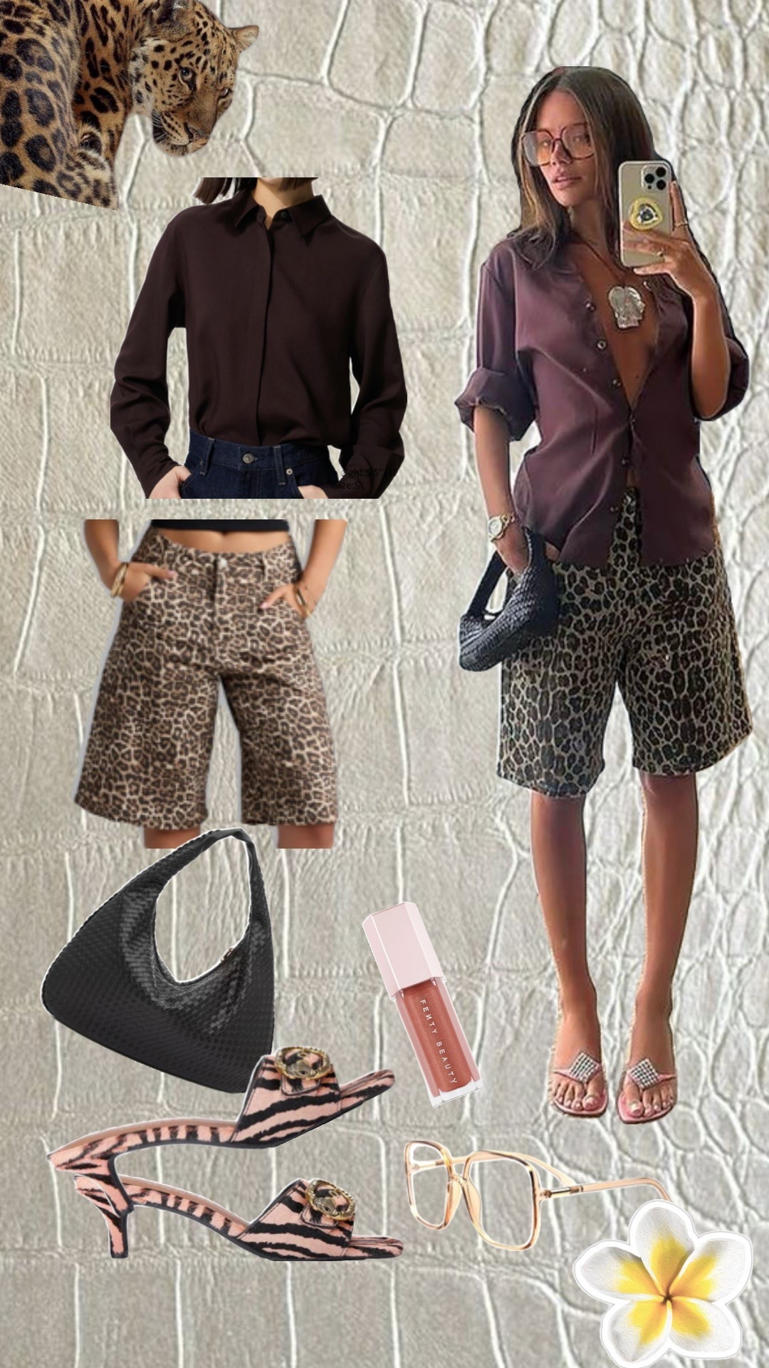Early Fall outfit idea with some leopard print shorts and brown is always a staple for fall. 🤎

#LTKStyleTip #LTKSeasonal #LTKPlusSize