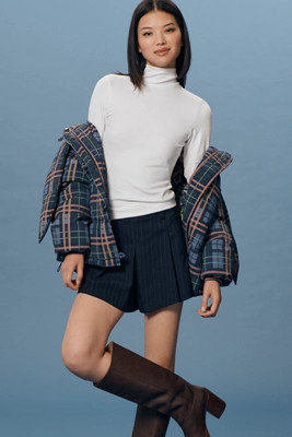 By Anthropologie Ribbed Long-Sleeve Turtleneck | Anthropologie (US)