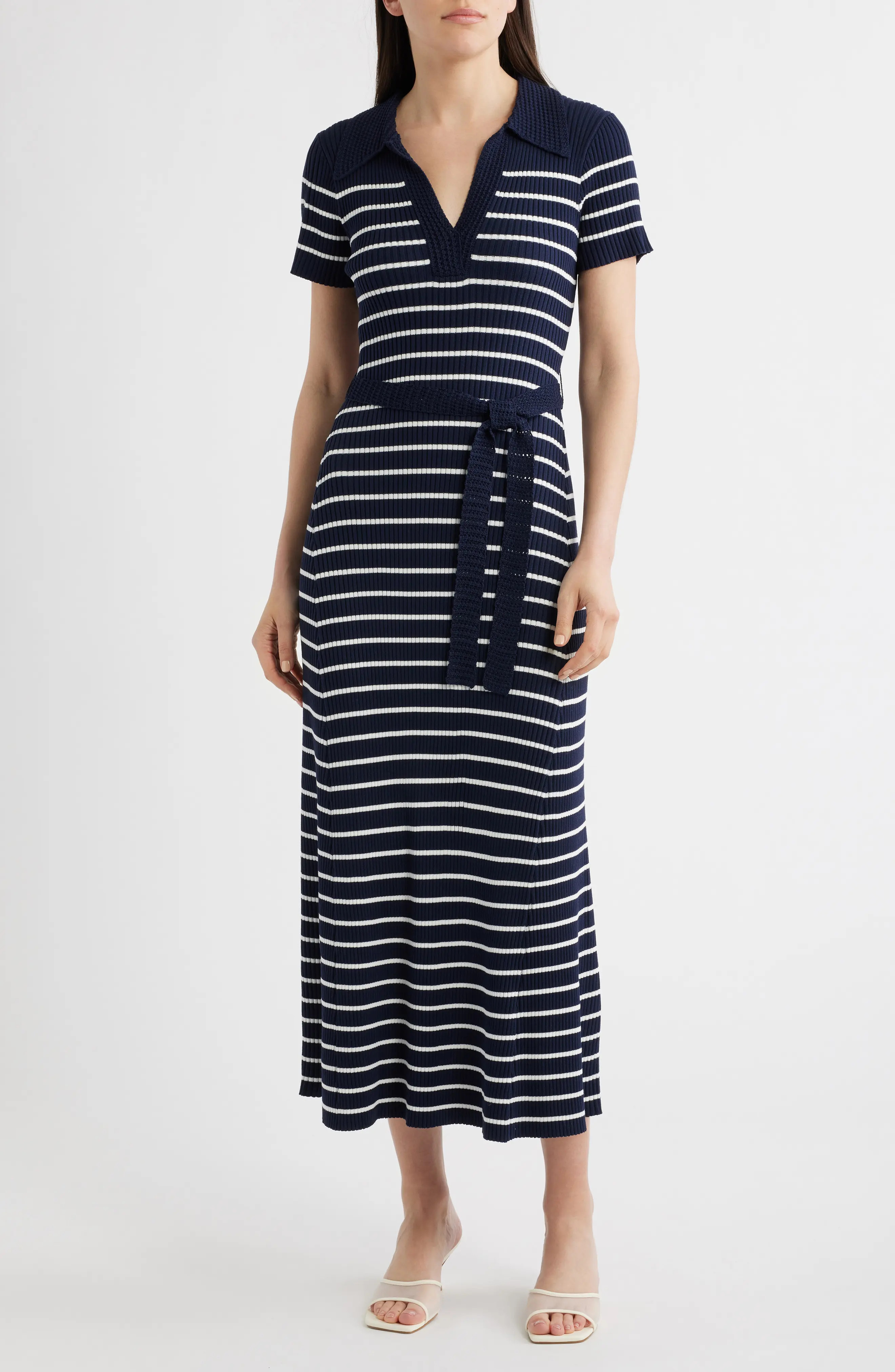 Stripe Ribbed Sweater Dress (Women) | Nordstrom | Nordstrom