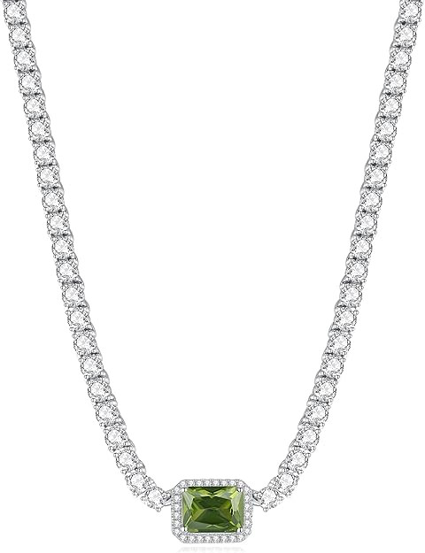 FANCIME Mothers Day Gifts for Women S925 Sterling Silver Tennis Necklace Birthday Gifts for Mom W... | Amazon (US)