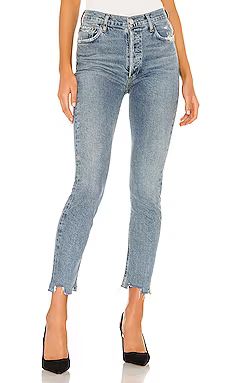 AGOLDE Nico High Rise Slim in Rooted from Revolve.com | Revolve Clothing (Global)
