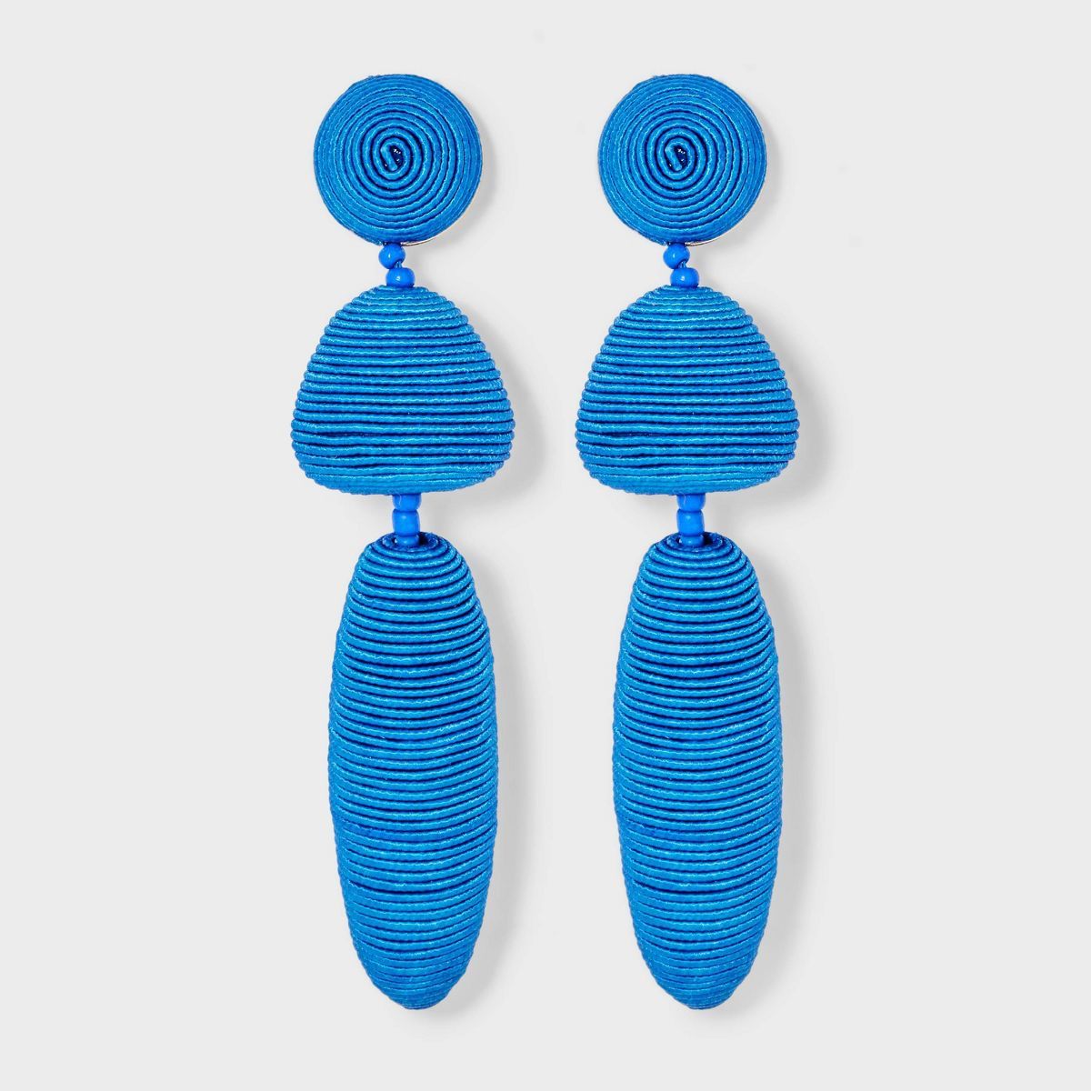 SUGARFIX by BaubleBar Threaded Statement Drop Earrings - Blue | Target