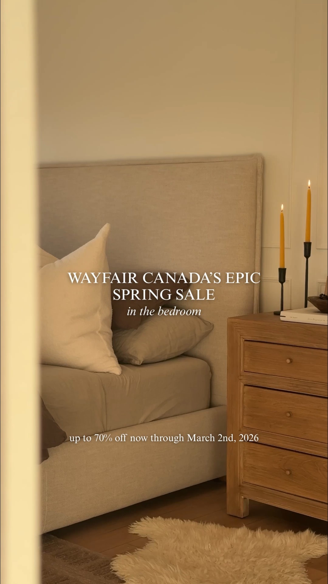 The French seam linen bed, the oversized mirror, all the rugs layered in…  so much of this room is from @wayfaircanada and it’s all part of their Epic Spring Sale— Up to 70% Off, Running from now through March 2nd, 2026.

#wayfaircahome #wayfaircapartner

#LTKhome #LTKsale #LTKcanada