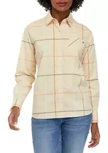 Women's Long Sleeve Boyfriend Shirt | Belk