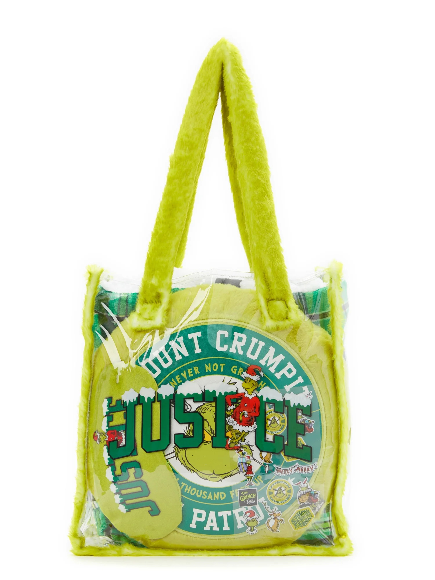 Justice Girls Grinch 23" Sleepover Tote Handbag Set Multi | Walmart (US)