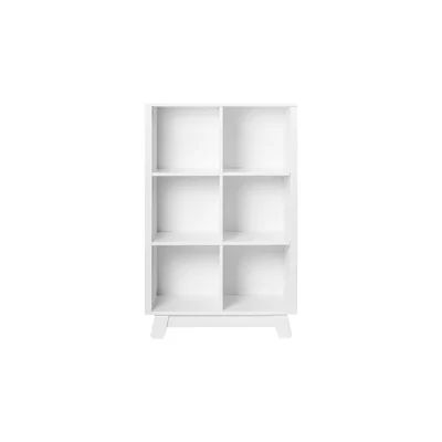 Hudson Cubby Free Standing 48" Bookcase babyletto Color: White | Wayfair North America