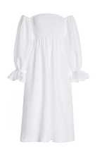 Atlanta Smocked Linen Off-The-Shoulder Midi Dress | Moda Operandi (Global)