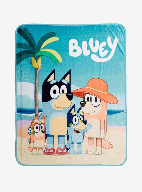 Bluey Heeler Family Beach Throw Blanket — BoxLunch Exclusive | BoxLunch | BoxLunch