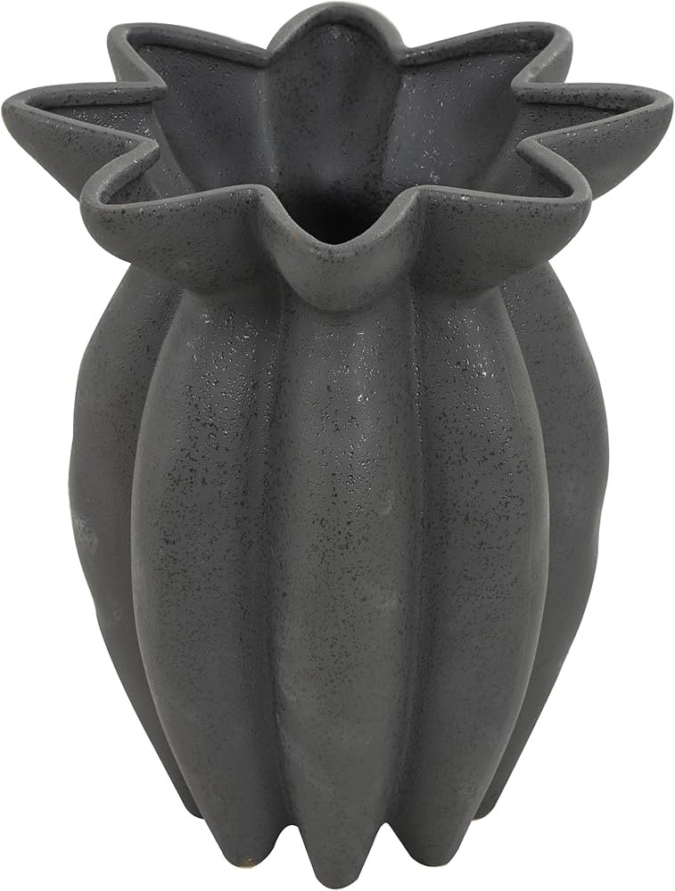 Deco 79 Ceramic Decorative Vase Speckle Textured Centerpiece Vase with Tulip Style Opening, Flowe... | Amazon (US)