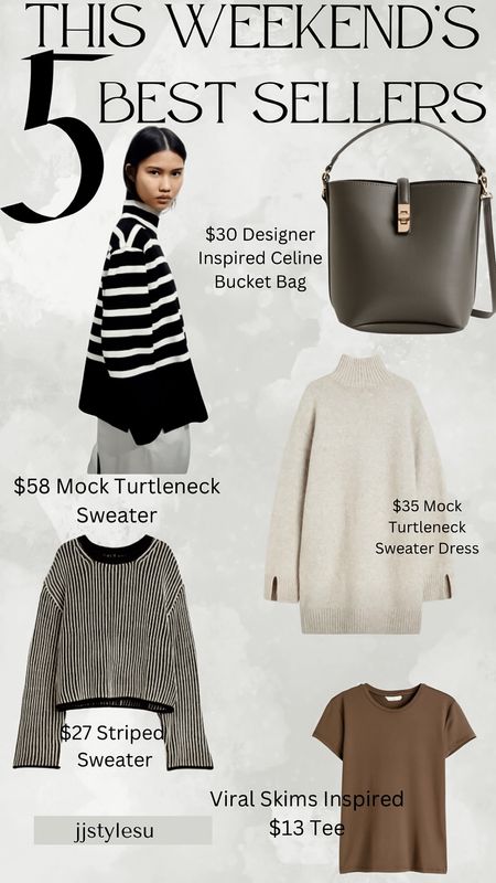 𝐻𝒶𝓅𝓅𝓎 𝑀𝑜𝓃𝒹𝒶𝓎 ♥️
This Weekend’s Best Sellers
Sweater-Sweater Dress-Bucket Bag
Skims Inspired Tee! 
#fall #falloutfit #fallstyle #fallfashion #falloutfits 


#LTKunder100 #LTKSeasonal #LTKFind