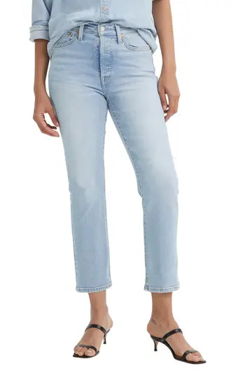 Levi's® Wedgie High Waist Button Fly Straight Leg Jeans in The Bells And Whistl at Nordstrom Rack, Size 30 28 | Nordstrom Rack