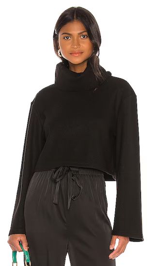 L'Academie The Clara Crop Top in Black from Revolve.com | Revolve Clothing (Global)