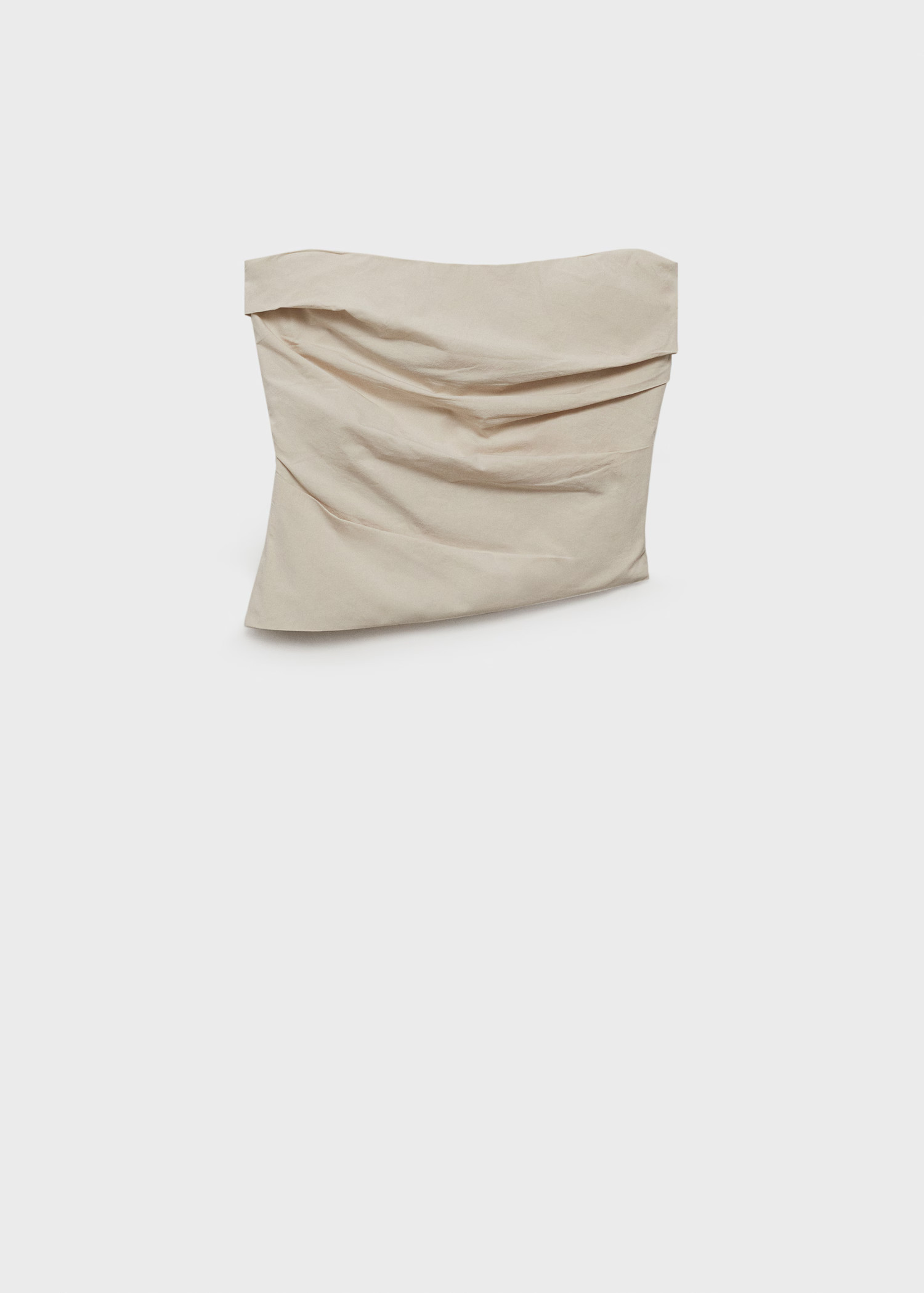 Asymmetrical strapless top | Mango (US/MX/AU)