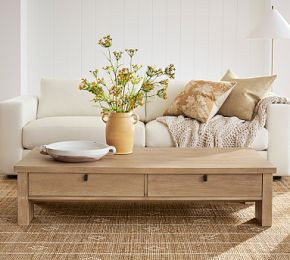 Modern Farmhouse Rectangular Coffee Table (64") | Pottery Barn (US)