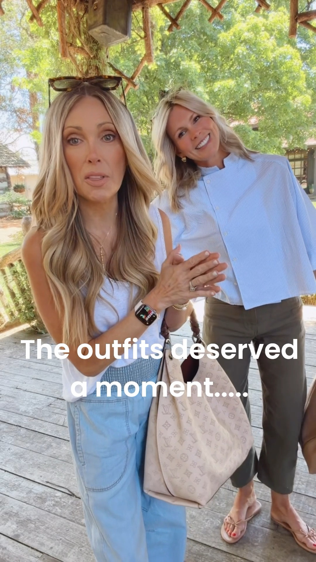 Just two moms enjoying a lunch break and casual outfits!

#LTKmomlife #LTKdayinmylife #LTKootd