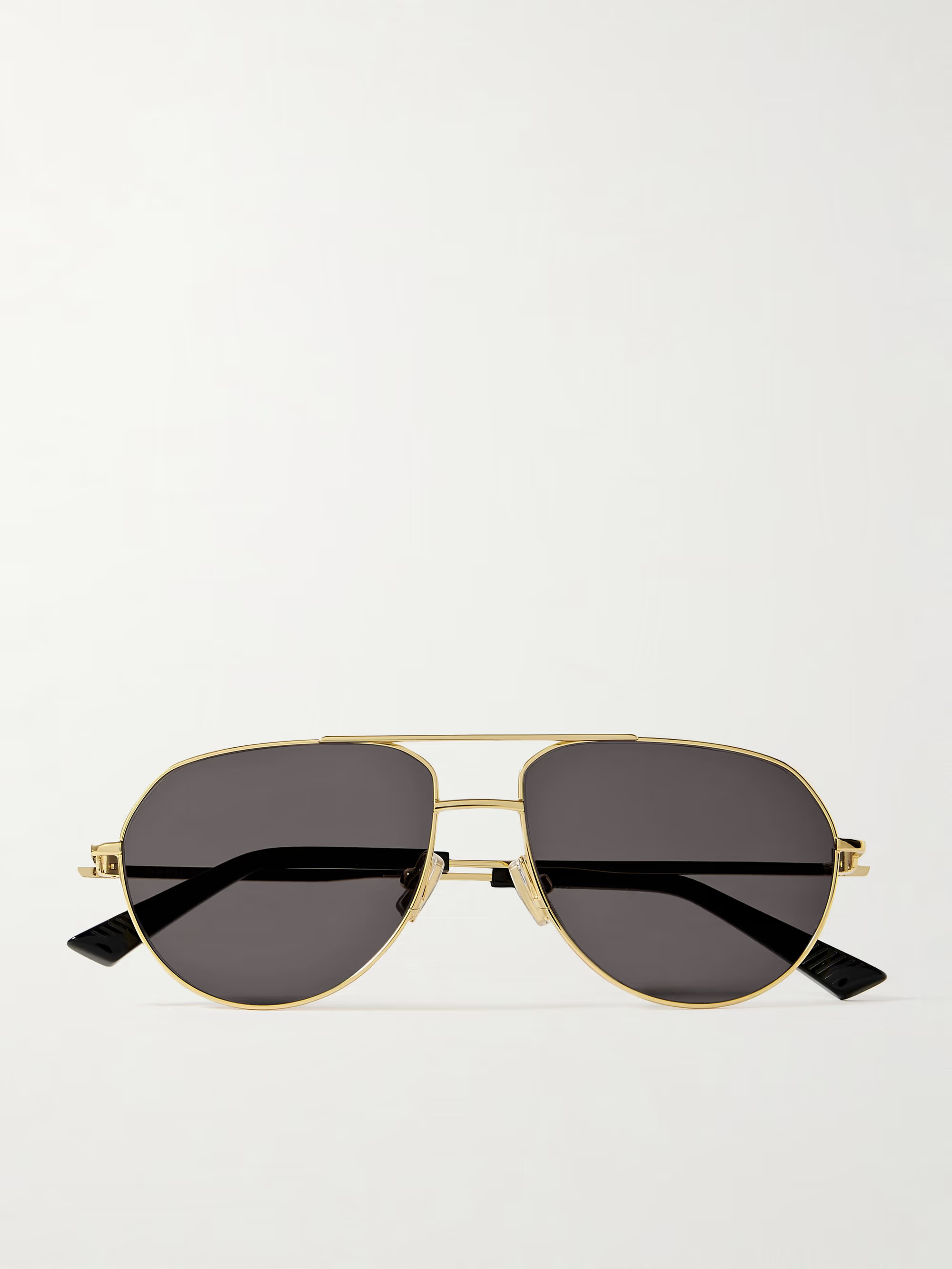 BOTTEGA VENETA EYEWEARAviator-style gold-tone sunglasses | NET-A-PORTER (US)