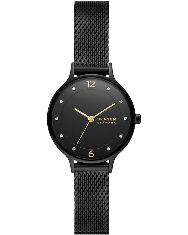 Skagen Anita Women's Watch with Stainless Steel Mesh or Leather Band | Amazon (US)