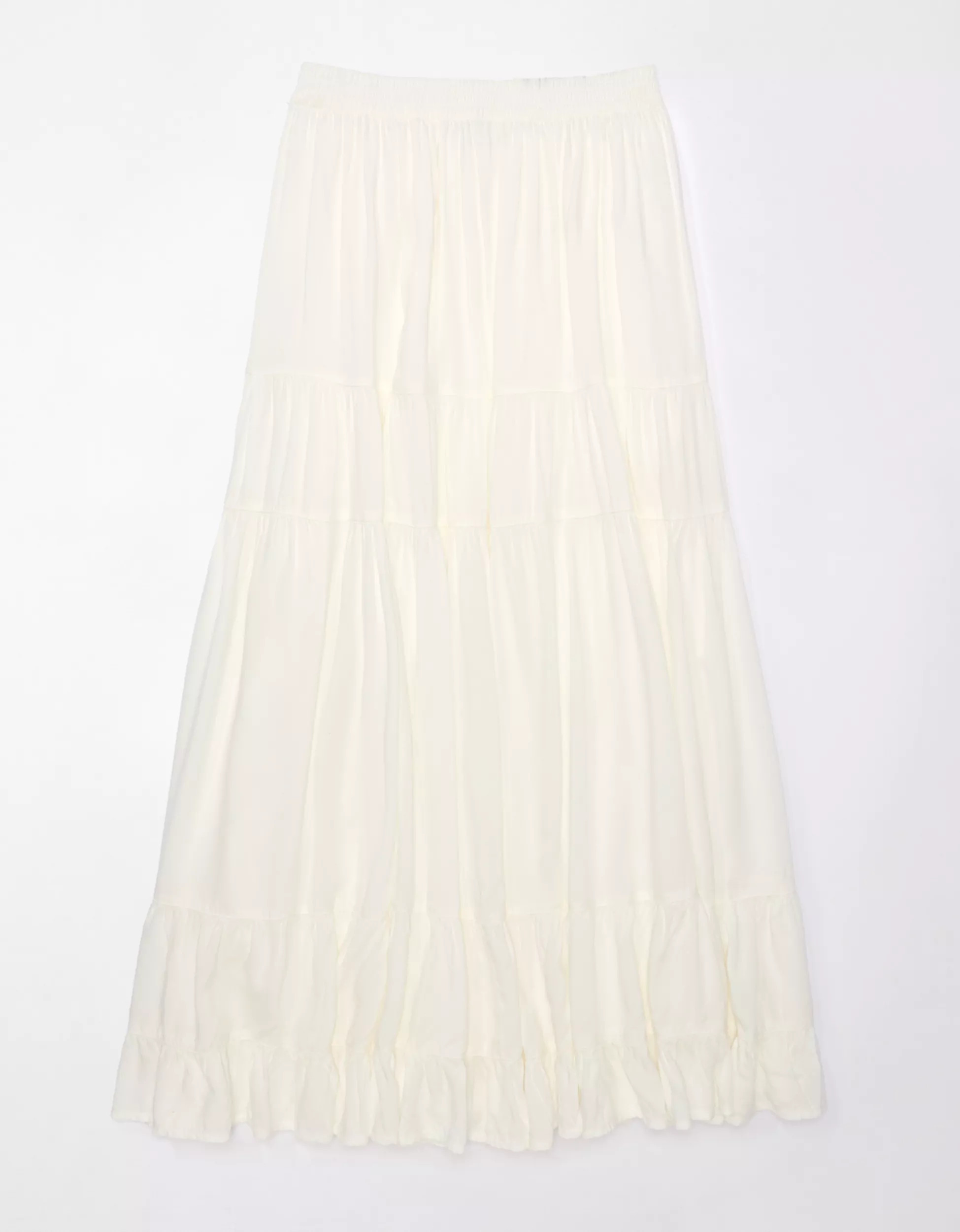 AE Tiered High-Waisted Maxi Skirt | American Eagle Outfitters (US & CA)