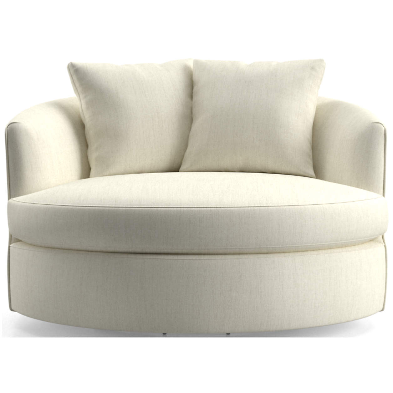 Tillie Grande Swivel Chair + Reviews | Crate & Barrel | Crate & Barrel