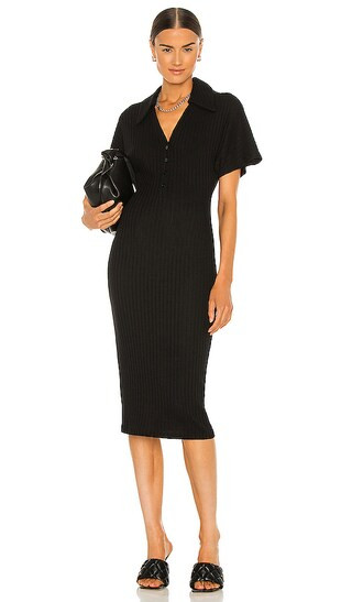 Candace Midi Dress in Black | Revolve Clothing (Global)