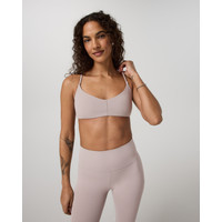 Vuori AllTheFeels™ Strappy Back Bra | Soft Pewter | Large | Vuori Clothing (US & Canada)