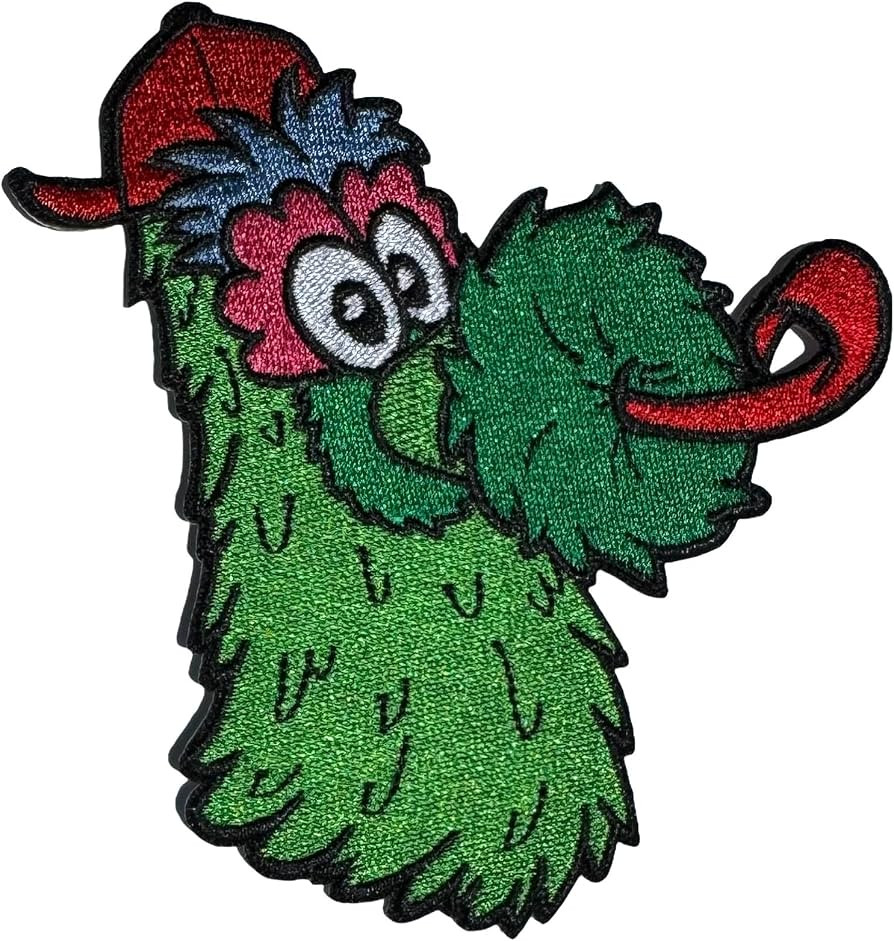 Philly Phanatic Patch, 4 Inches tall, green | Amazon (US)
