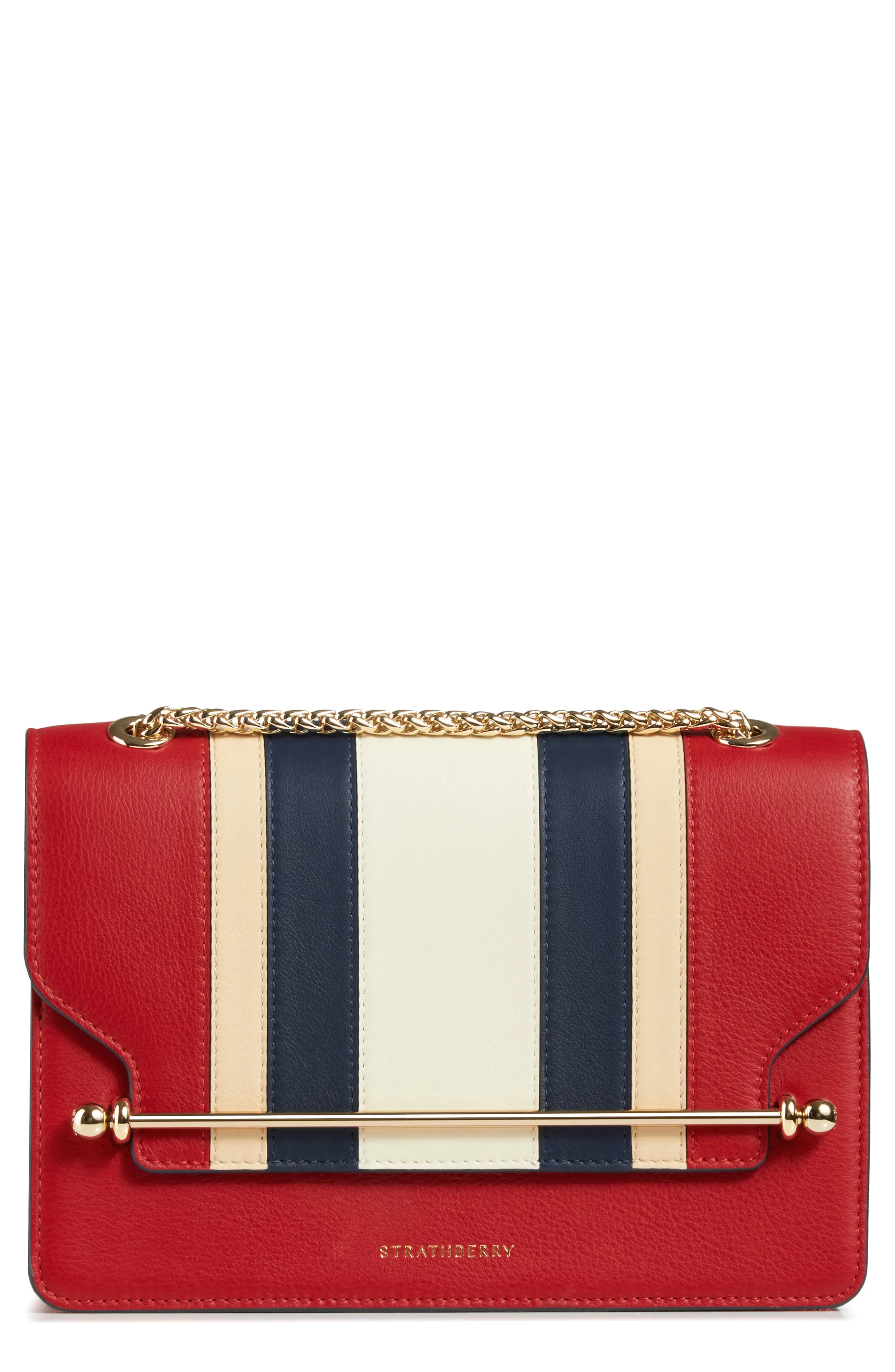 Strathberry East/west Stripe Leather Crossbody Bag - | Nordstrom