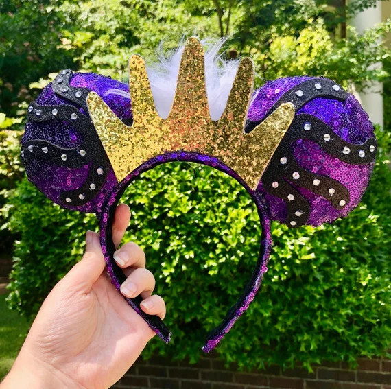 Ursula Ears The Little Mermaid Ears Custom Minnie Mouse Ears Disney Ears | Etsy (US)