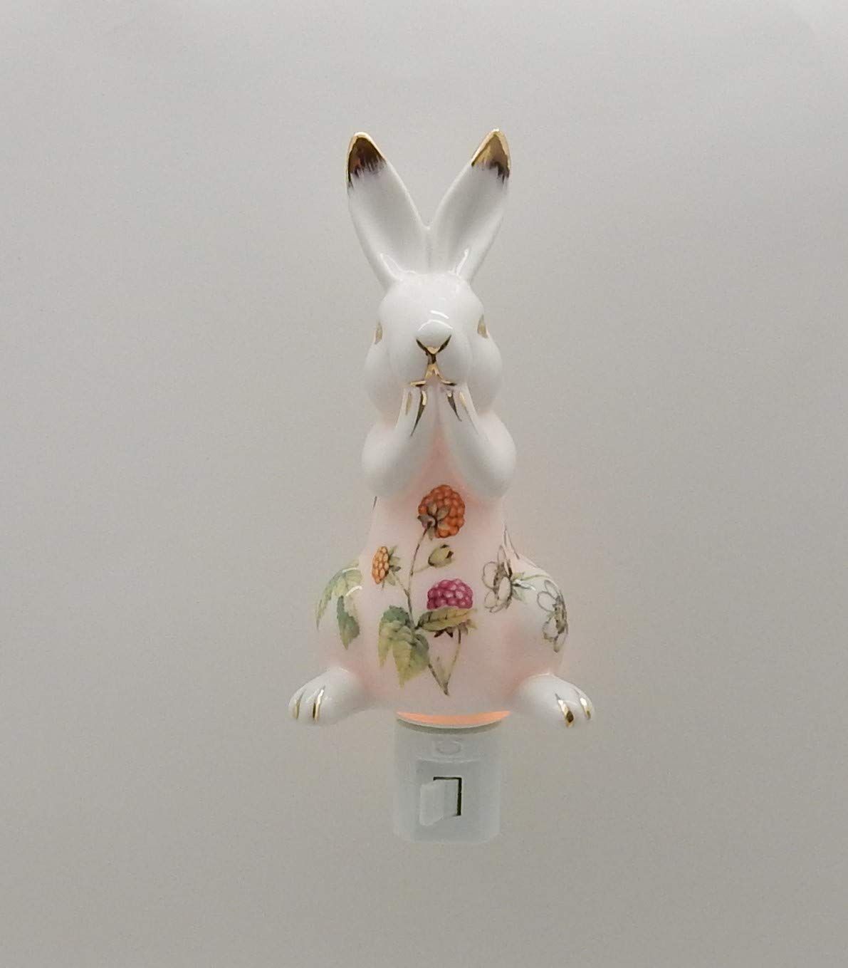 Green Pastures Wholesale 6" X 3" Rabbit Porcelain Plug in Night Light | Amazon (US)