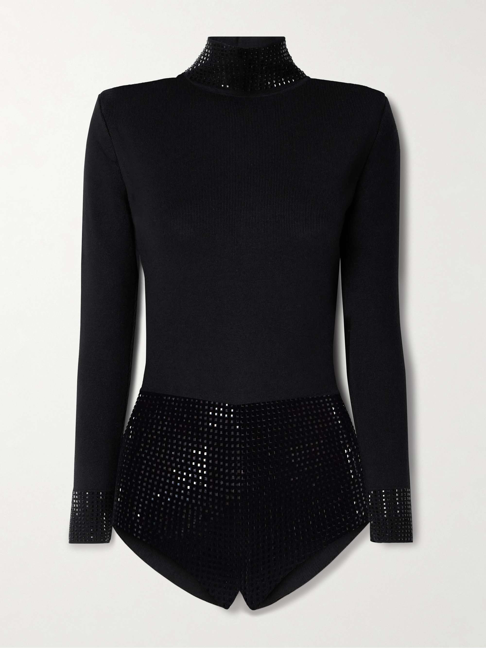 Bethanie crystal-embellished cotton and cashmere-blend playsuit | NET-A-PORTER (US)