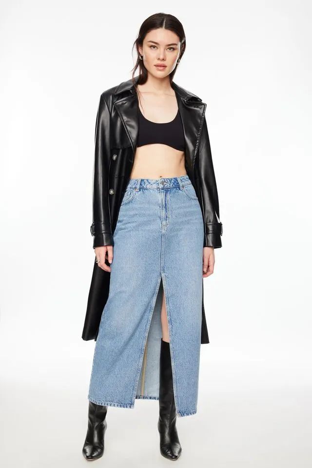 Denim Maxi Skirt$59.95 | Dynamite Clothing