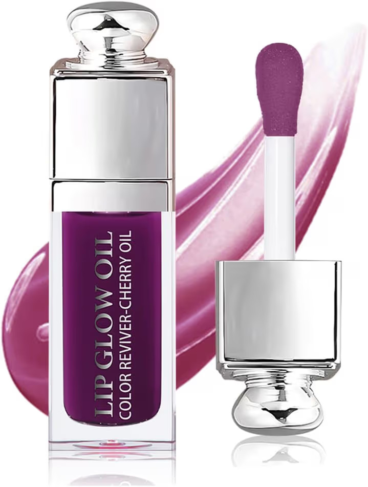 GECOMO Hydrating Lip Glow Oil, Lip Oil Gloss Transparent Toot Tinted Nourishing Long Lasting Repa... | Amazon (US)