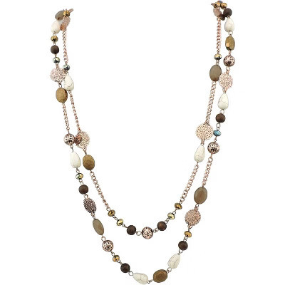 Long Necklaces for Women Trendy, Boho Layered Crystal Beaded Collar Necklaces for Women, Fashion Statement Necklaces Jewelry | Target