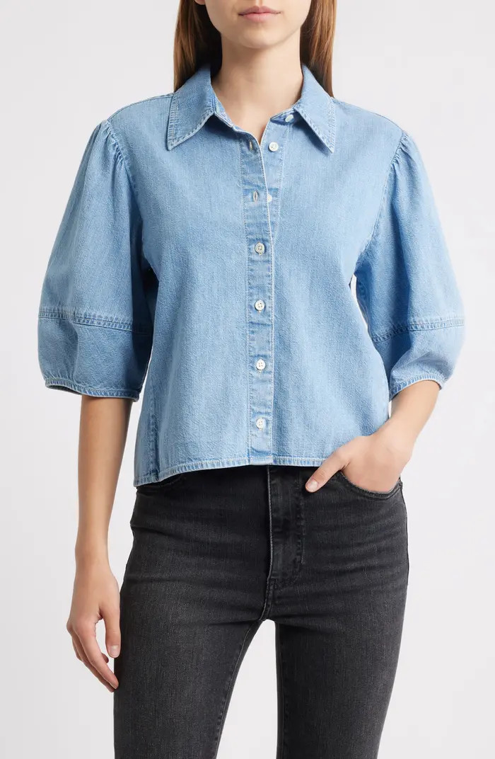 FRAME The Lantern Chambray Button-Up Shirt | Nordstrom | Nordstrom