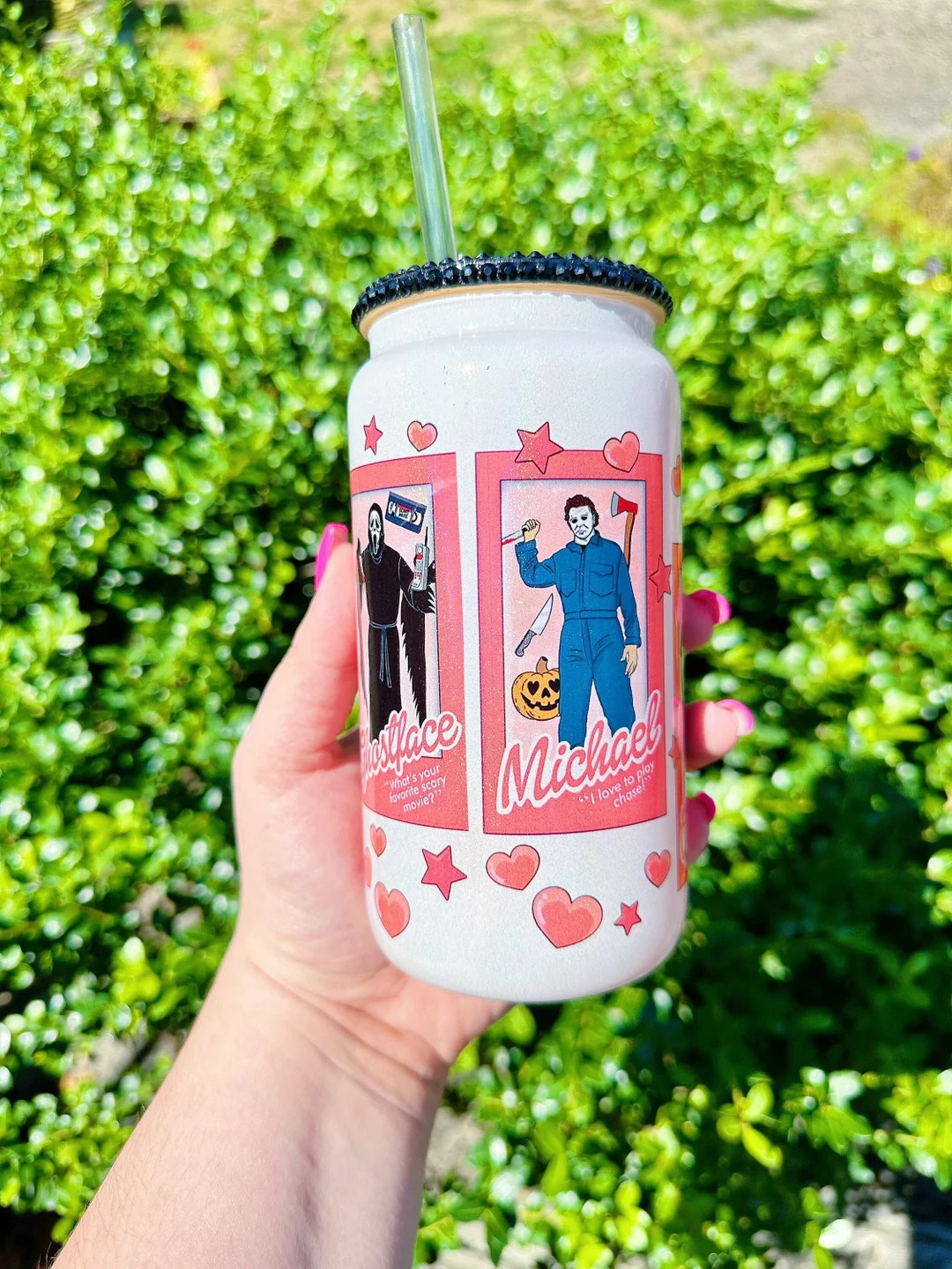 Ghost Face Cup Halloween Cup Cute Halloween Glass Scream - Etsy | Etsy (US)