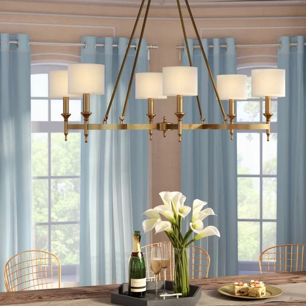 Devona 6 - Light Shaded Classic / Traditional Chandelier | Wayfair North America