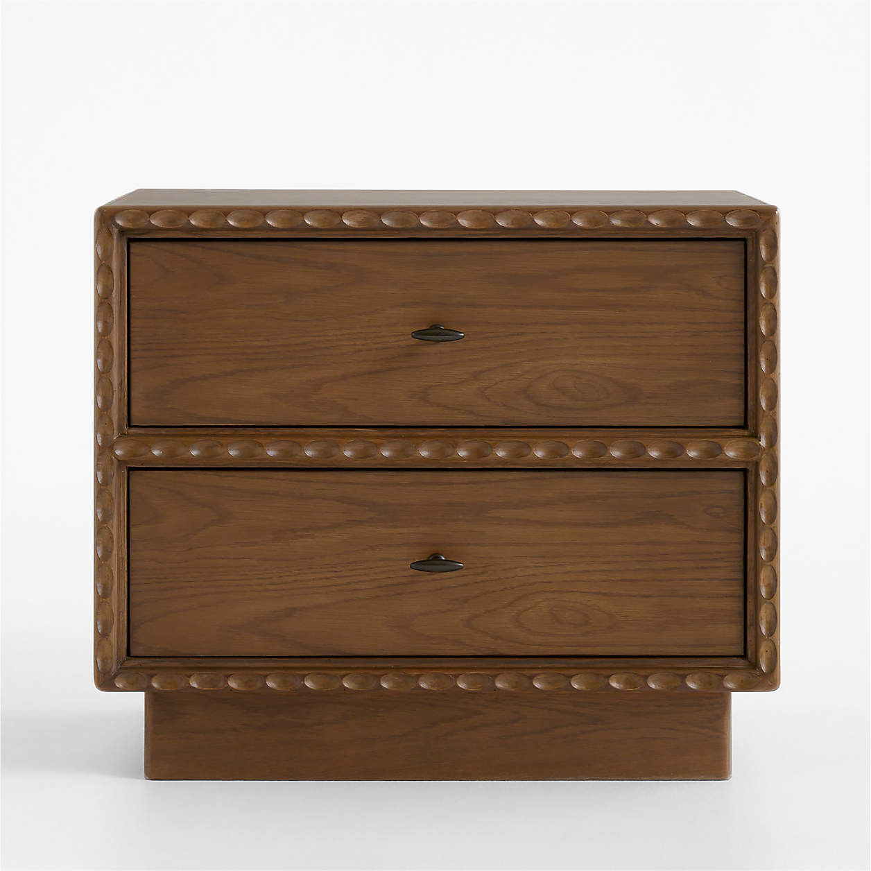 Witney 26" Warm Brown Oak Nightstand | Crate & Barrel | Crate & Barrel