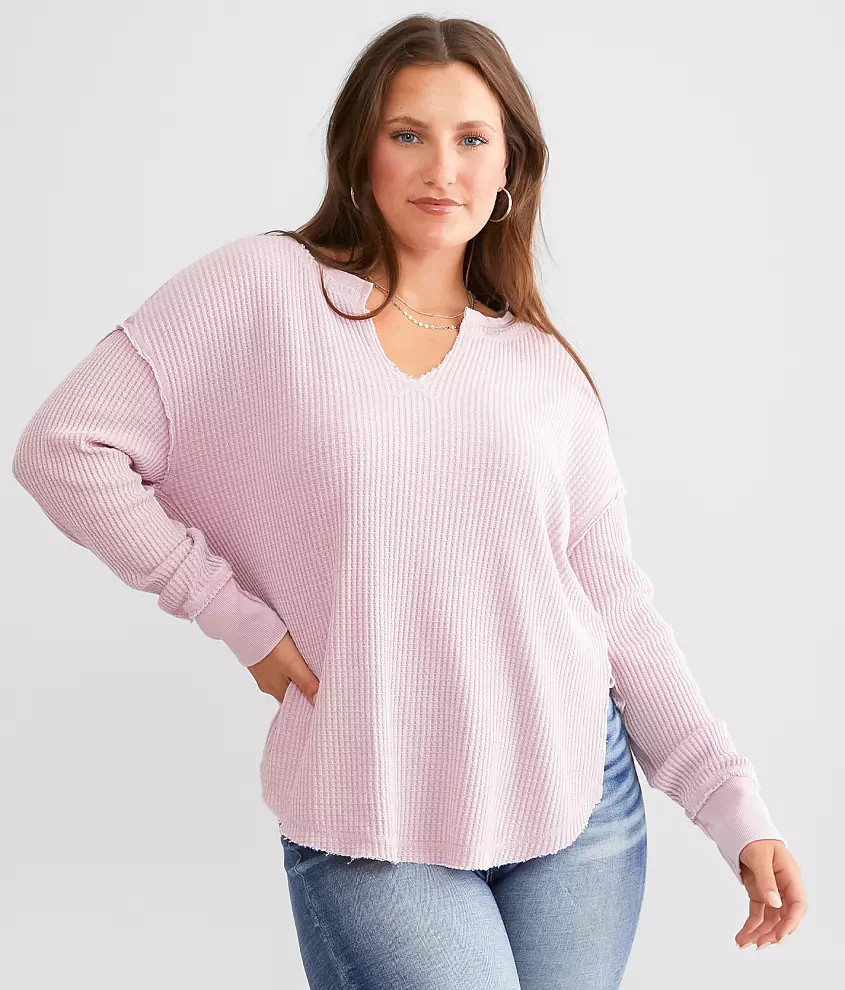 Shelly Waffle Knit Thermal Top | Buckle
