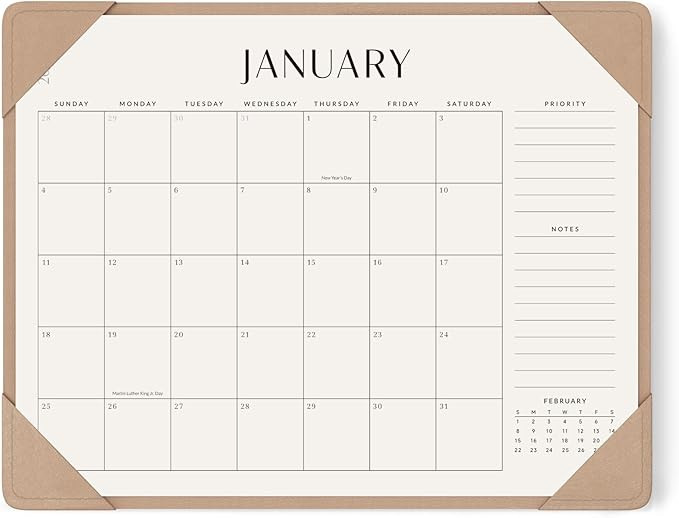 Jotsome Desk Calendar 2026 with Desktop Mat, Large Desk Pad Calendar From Now to December 2026 22... | Amazon (US)