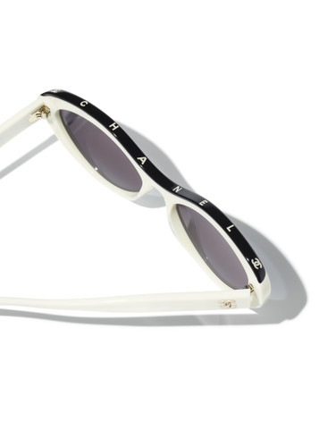 CHANEL ACETATE CATEYE SG_41534_WHOT | Harvey Nichols
