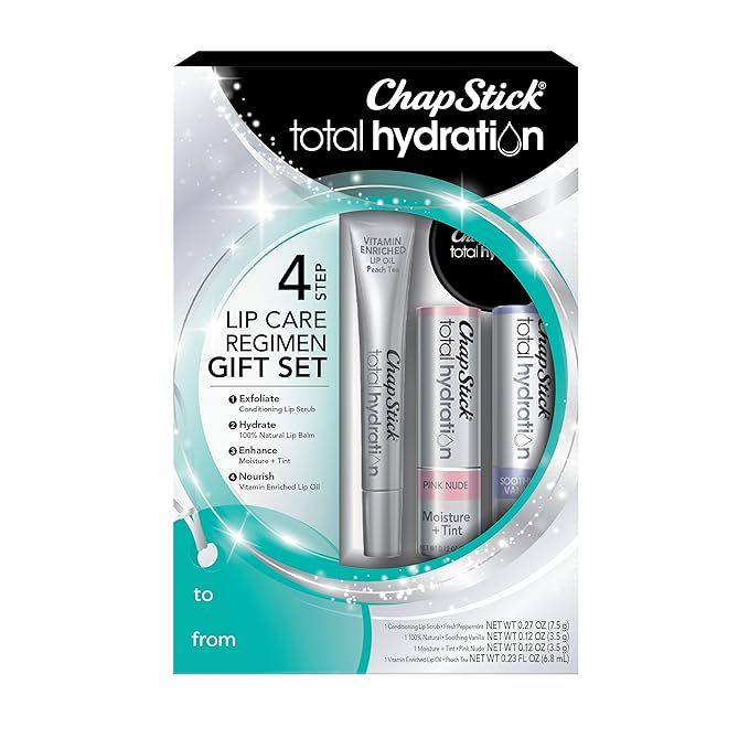 ChapStick Total Hydration Lip Kit Gift Set, Lip Moisturizer, Lip Scrub and Lip Balm Set, Easter B... | Amazon (US)