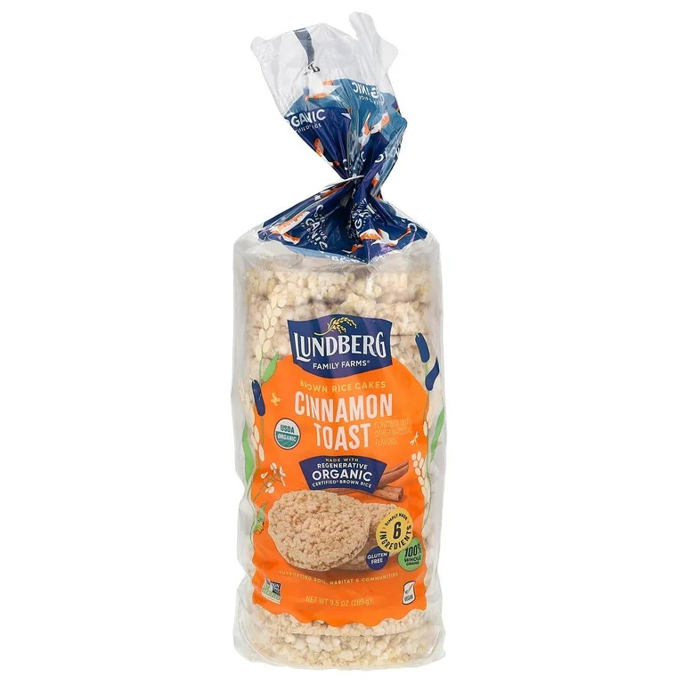 Lundberg Family Farms Rice Cake Cinnamon Toast, 9.5 Oz | Walmart (US)