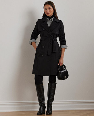 Lauren Ralph Lauren Women's Belted Water-Resistant Trench Coat, P/XS-XXL - Macy's | Macy's