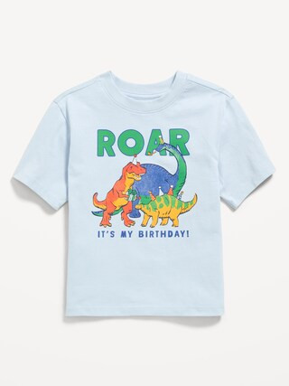Oversized Short-Sleeve Birthday Graphic T-Shirt for Toddler Boys | Old Navy (US)