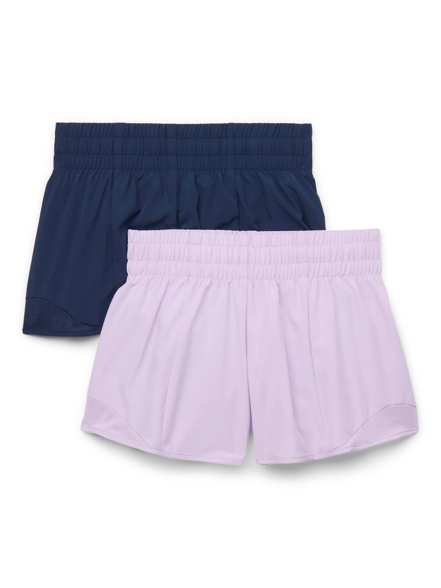 Athletic Works Girls Athletic Run Shorts, 2-Pack, Sizes 4-18 & Plus - Walmart.com | Walmart (US)