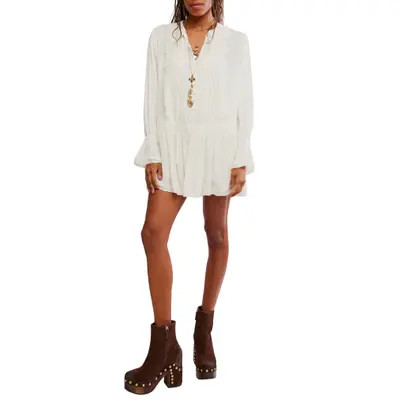 Free People Intimately FP Haute Heirloom Minidress in Red Dahlia at Nordstrom, Size Small | Nordstrom
