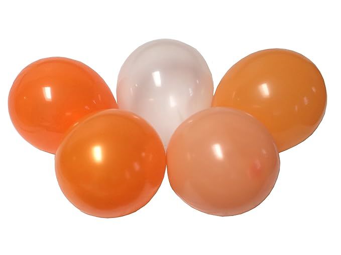 Orange Mango Peach Tangerine Assorted Mixed Orange 13" Inch Rubber Latex Party Balloons for Weddi... | Amazon (US)