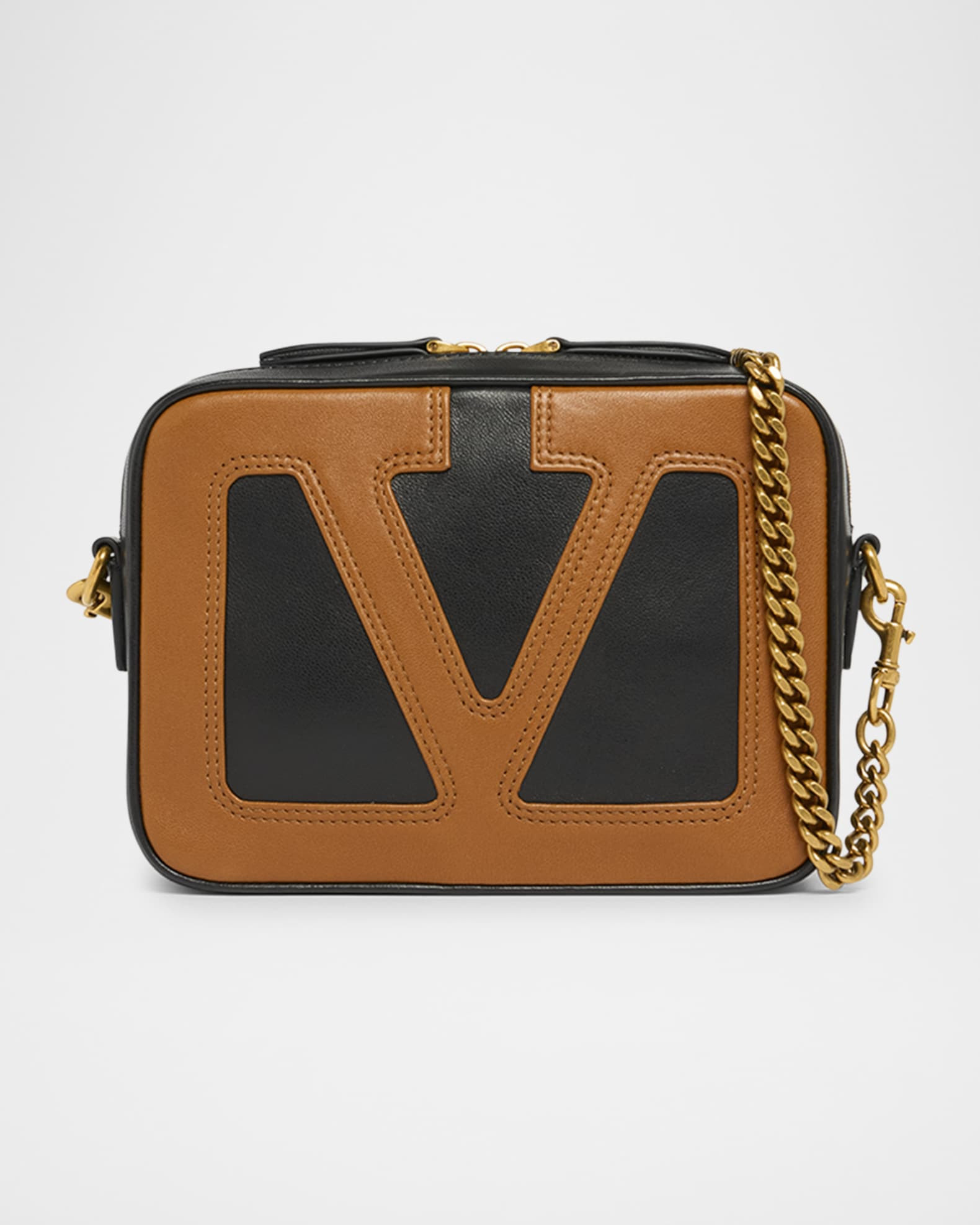 Viva Superstar VLOGO Leather Crossbody Bag | Neiman Marcus